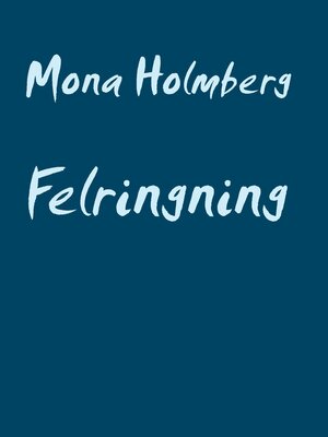 cover image of Felringning